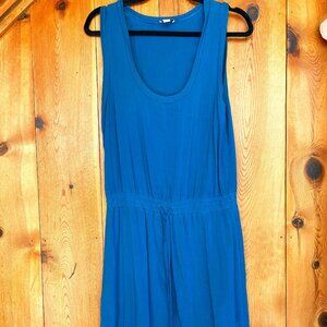 CLOSE OUT SALE: Splendid Teal Sleeveless Tie Waist Dress - Size Medium